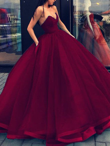 Duchesse-Linie Ärmellos Herzausschnitt Organza Bodenlang Ballkleider