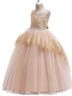 Ball Gown Tulle Sleeveless Jewel Neck Pageant Flower Girl Dresses - photo 5
