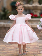 Ball-Gown/Princess Satin Knee-length Flower Girl Dress - photo 4