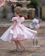 Ball-Gown/Princess Satin Knee-length Flower Girl Dress - photo 5