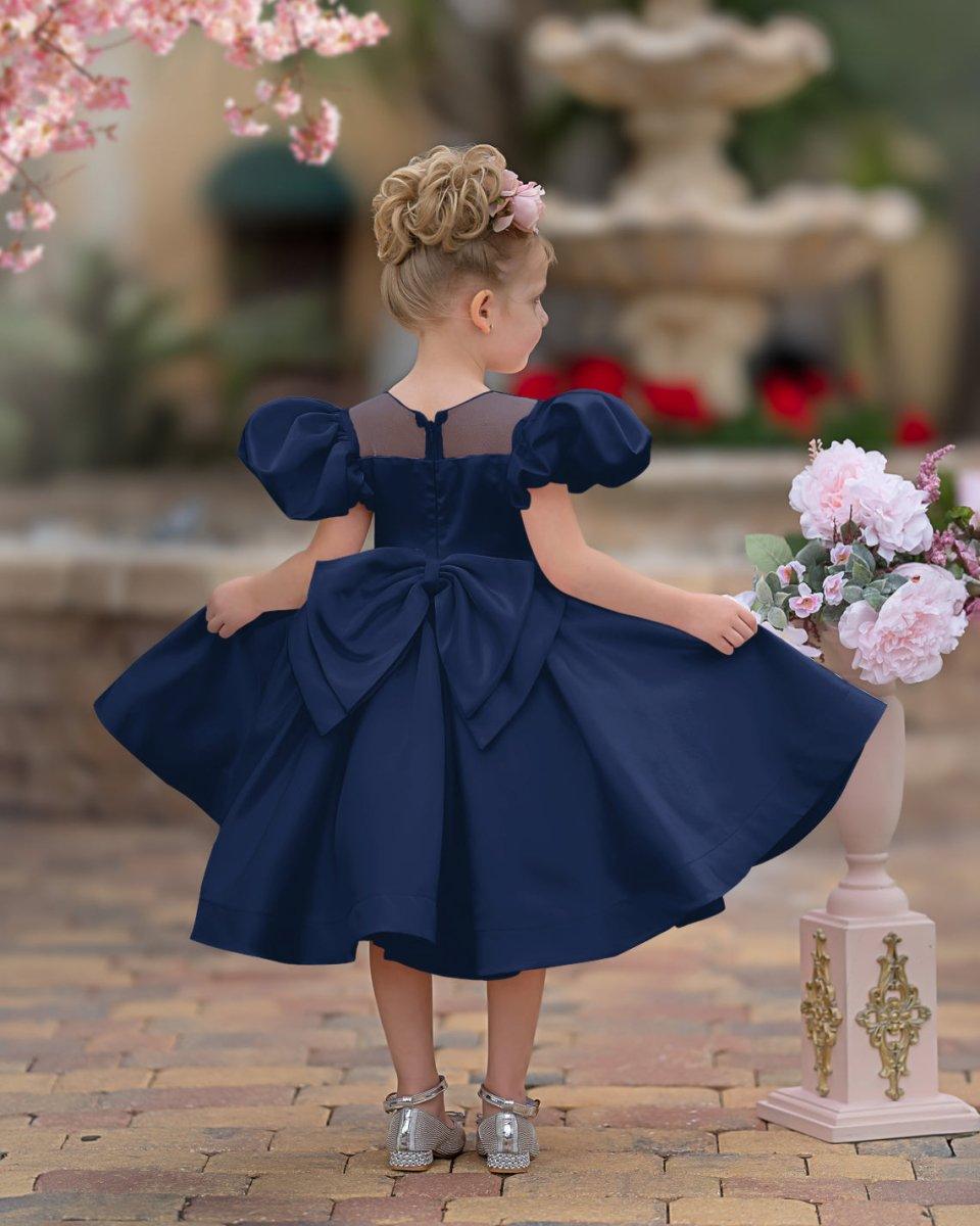 Ball-Gown/Princess Satin Knee-length Flower Girl Dress - photo 2