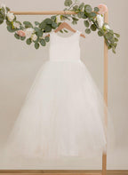 Ball-Gown/Princess Satin Tulle Ankle-length Dress - photo 5