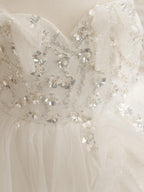 Ball-Gown/Princess Satin Tulle Floor-length Flower Girl Dress - photo 4