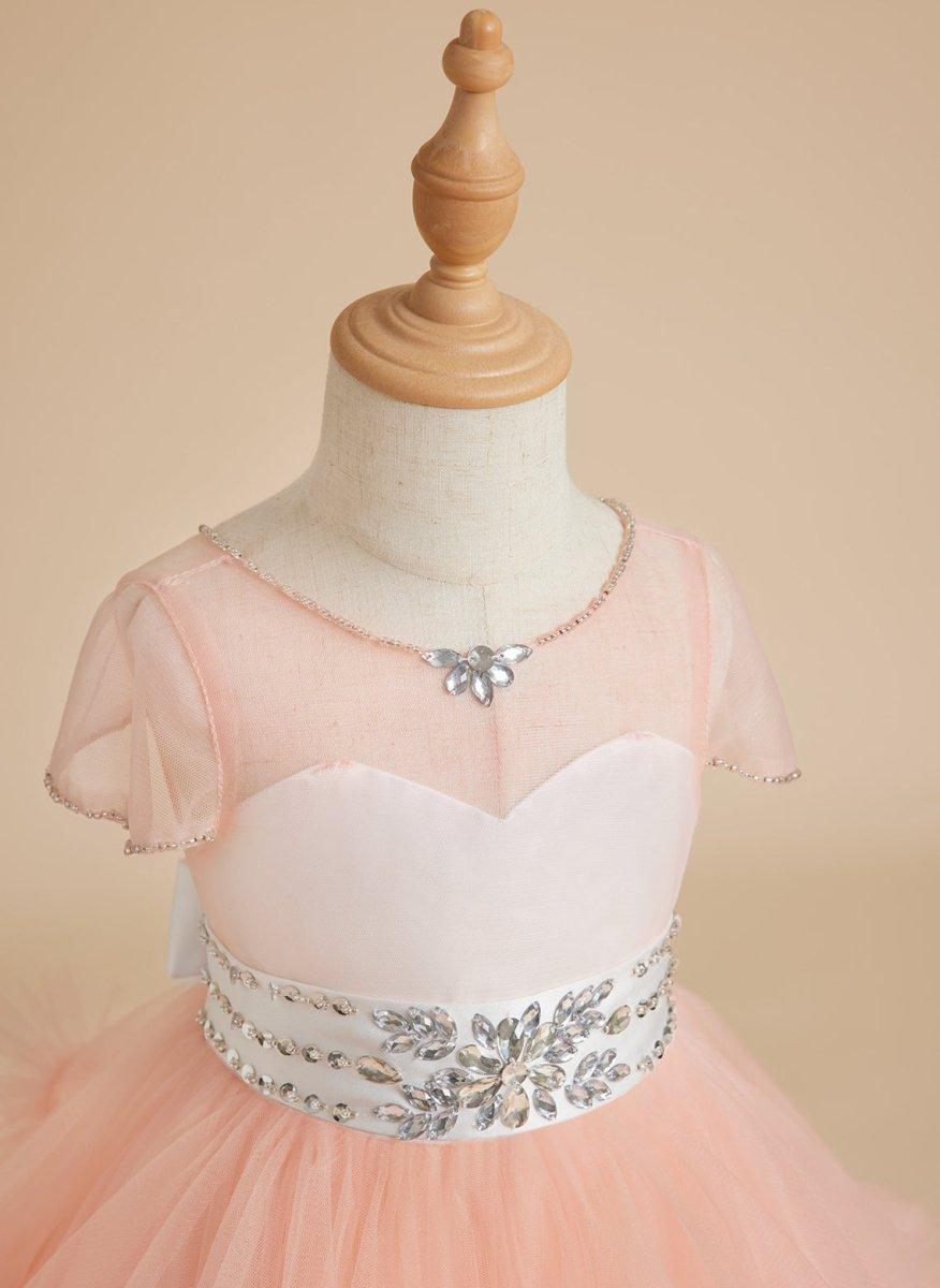 Ball-Gown/Princess Tulle Floor-length Flower Girl Dress - photo 6
