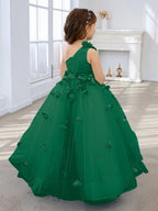 Ball-Gown/Princess Tulle Floor-length Flower Girl Dress - photo 5