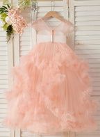 NumberSea - Ball - Gown/Princess Tulle Floor - length Flower Girl Dress