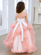 Ball-Gown/Princess Tulle Floor-length Flower Girl Dress - photo 2