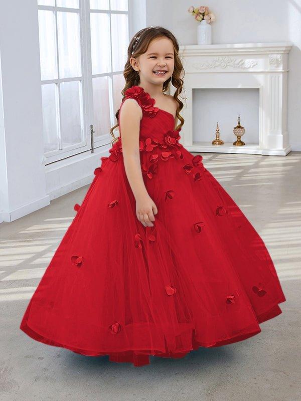Ball-Gown/Princess Tulle Floor-length Flower Girl Dress - photo 3