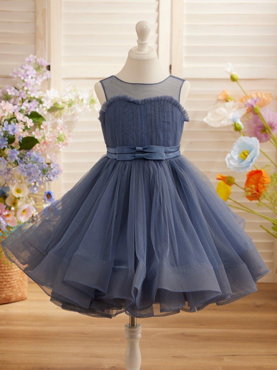 Ball-Gown/Princess Tulle Knee-length Flower Girl Dress - photo 6