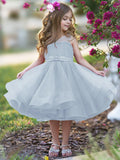 Ball-Gown/Princess Tulle Knee-length Flower Girl Dress - photo 1