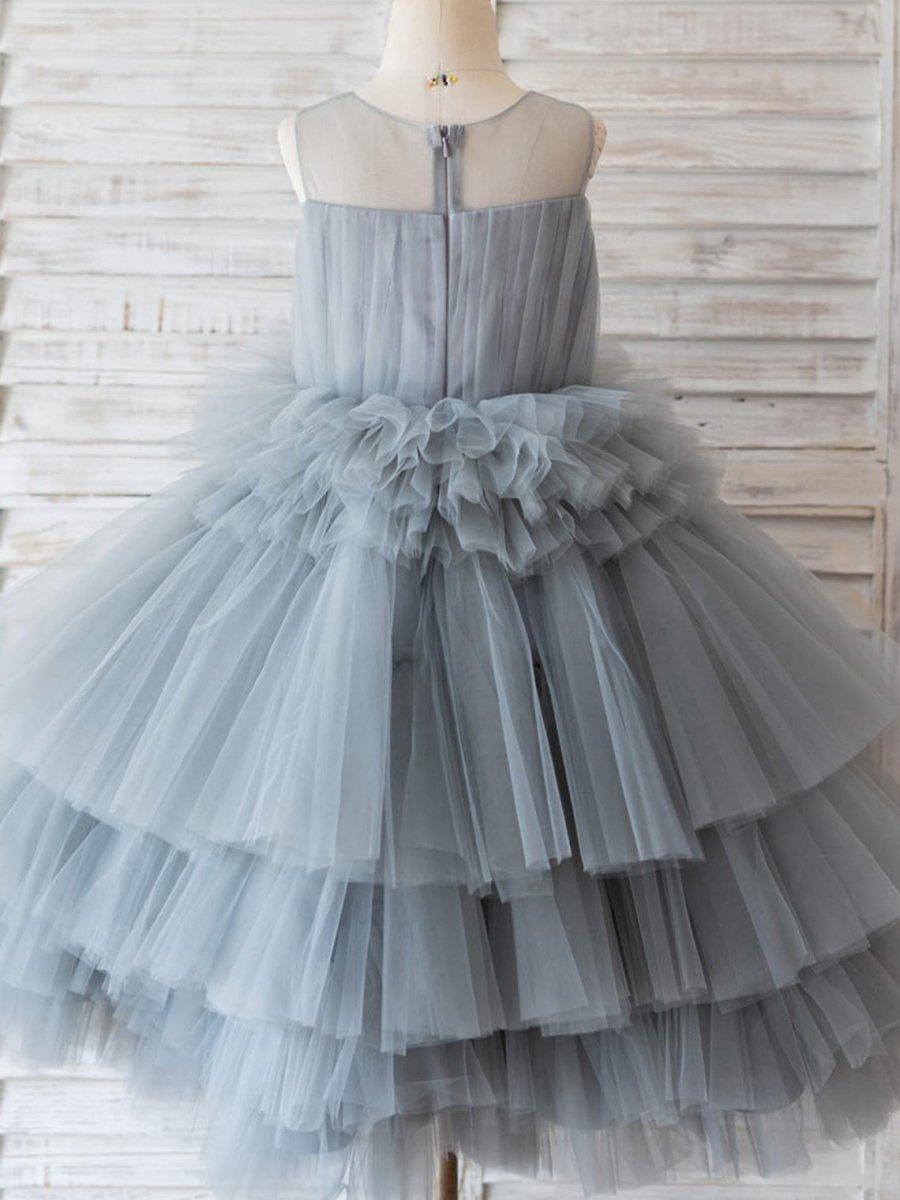 Ball-Gown/Princess Tulle Knee-length Flower Girl Dress - photo 2