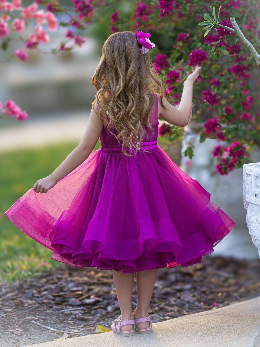 Ball-Gown/Princess Tulle Knee-length Flower Girl Dress - photo 5