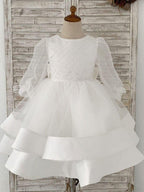 Ball-Gown/Princess Tulle Knee-length Flower Girl Dress - photo 1