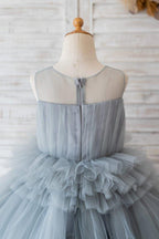 Ball-Gown/Princess Tulle Knee-length Flower Girl Dress - photo 4
