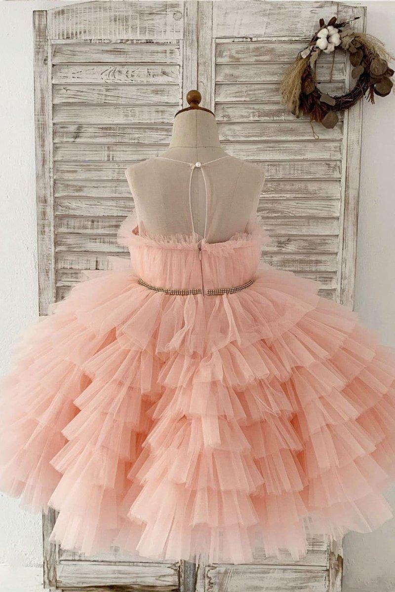 Ball-Gown/Princess Tulle Knee-length Flower Girl Dress - photo 2