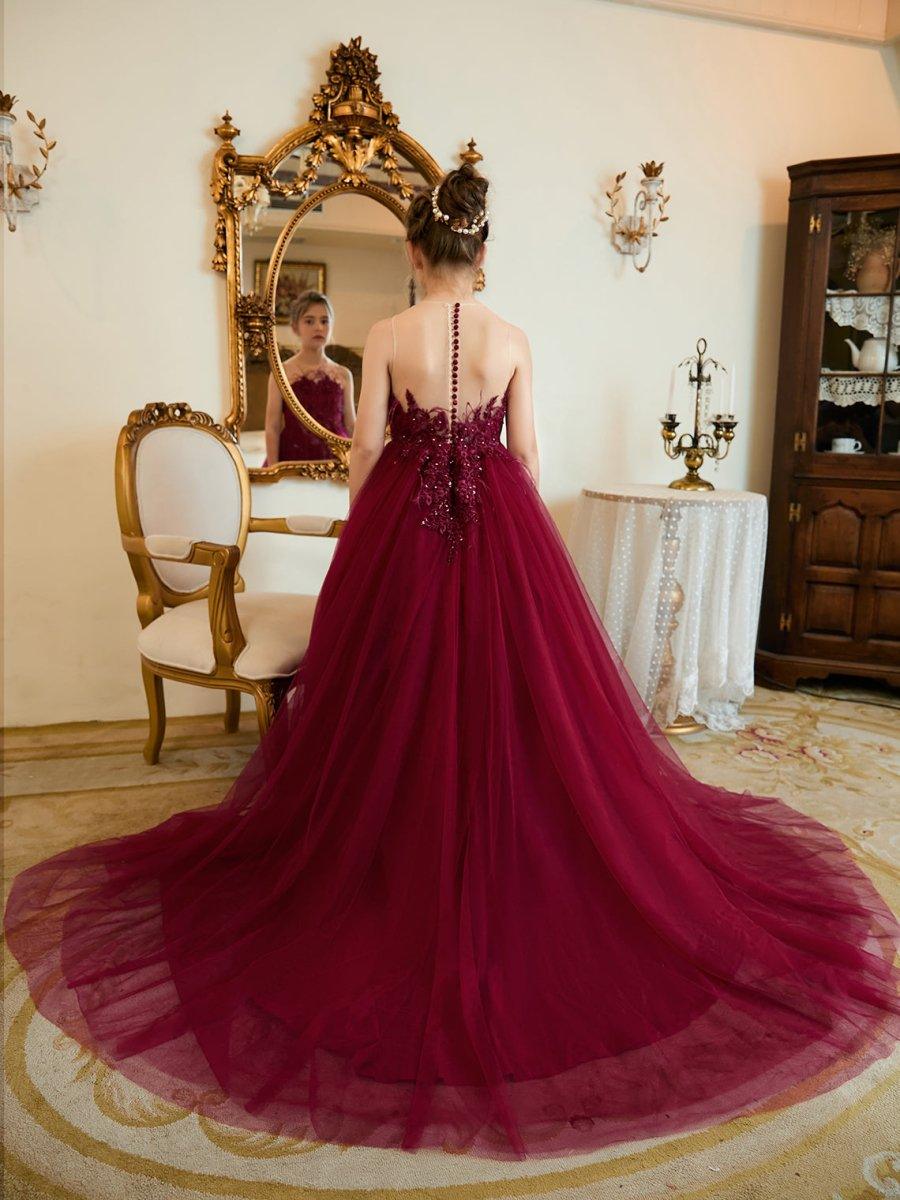Ball-Gown/Princess Tulle Sweep Train Flower Girl Dress - photo 1