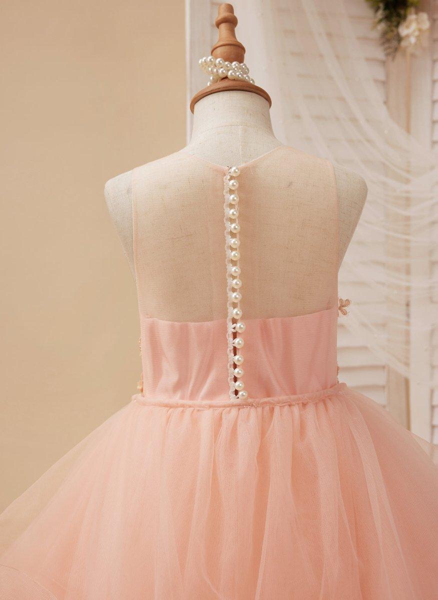 Ball-Gown/Princess Tulle Sweep Train Flower Girl Dress - photo 5