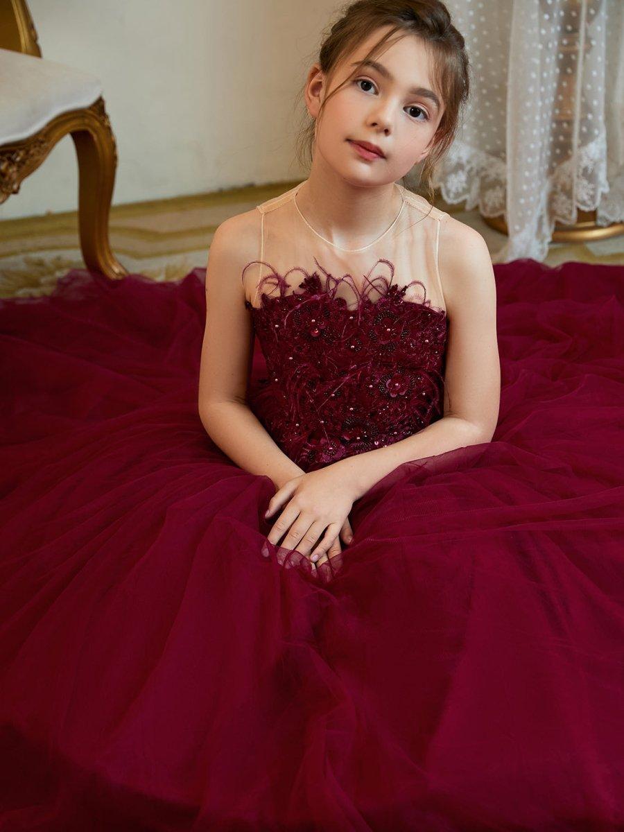 Ball-Gown/Princess Tulle Sweep Train Flower Girl Dress - photo 5