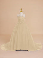 Ball-Gown/Princess Tulle Sweep Train Flower Girl Dress - photo 5