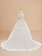 Ball-Gown/Princess Tulle Sweep Train Flower Girl Dress - photo 1