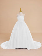 Ball-Gown/Princess Tulle Sweep Train Flower Girl Dress - photo 3
