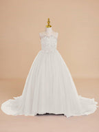 Ball-Gown/Princess Tulle Sweep Train Flower Girl Dress - photo 2
