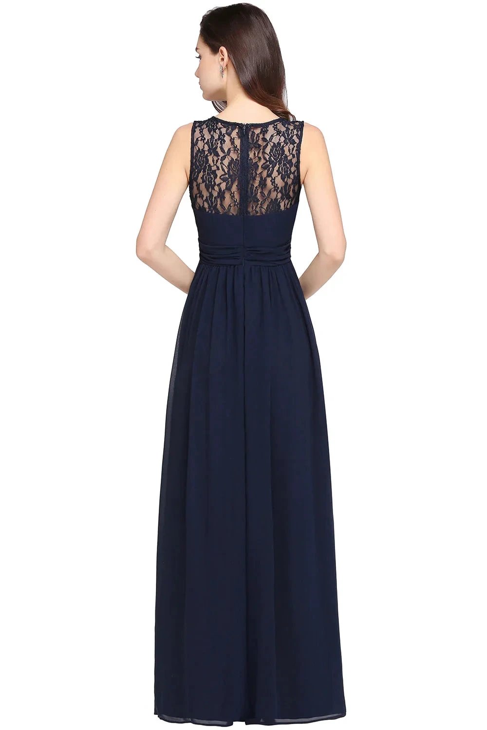 Beautiful A-Line Scoop Sleeveless Chiffon Bridesmaid Dresses by misshow.com