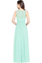 Beautiful A-Line Scoop Sleeveless Chiffon Bridesmaid Dresses by misshow.com