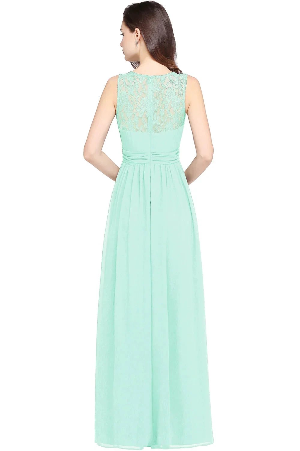 Beautiful A-Line Scoop Sleeveless Chiffon Bridesmaid Dresses by misshow.com