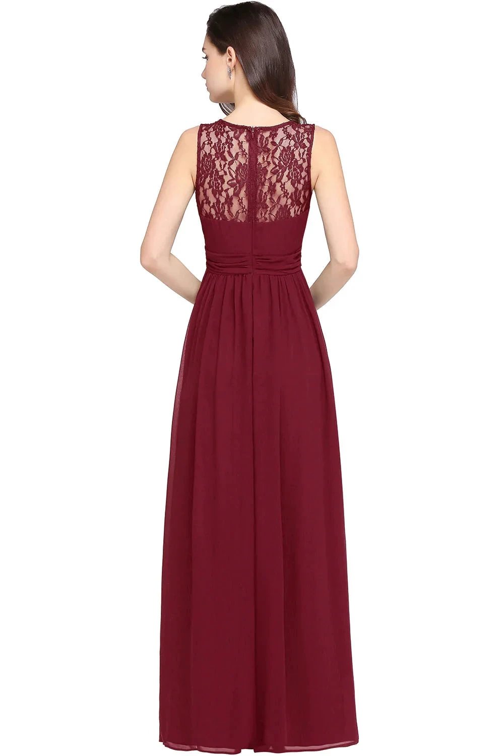 Beautiful A-Line Scoop Sleeveless Chiffon Bridesmaid Dresses by misshow.com