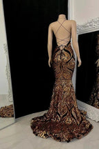Beautiful Halter Criss-cross Mermaid Sleeveless Prom Dress by misshow.com
