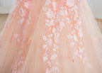 Beautiful Long Ball Gown Tulle Appliques Lace Flower girl dress - photo 4