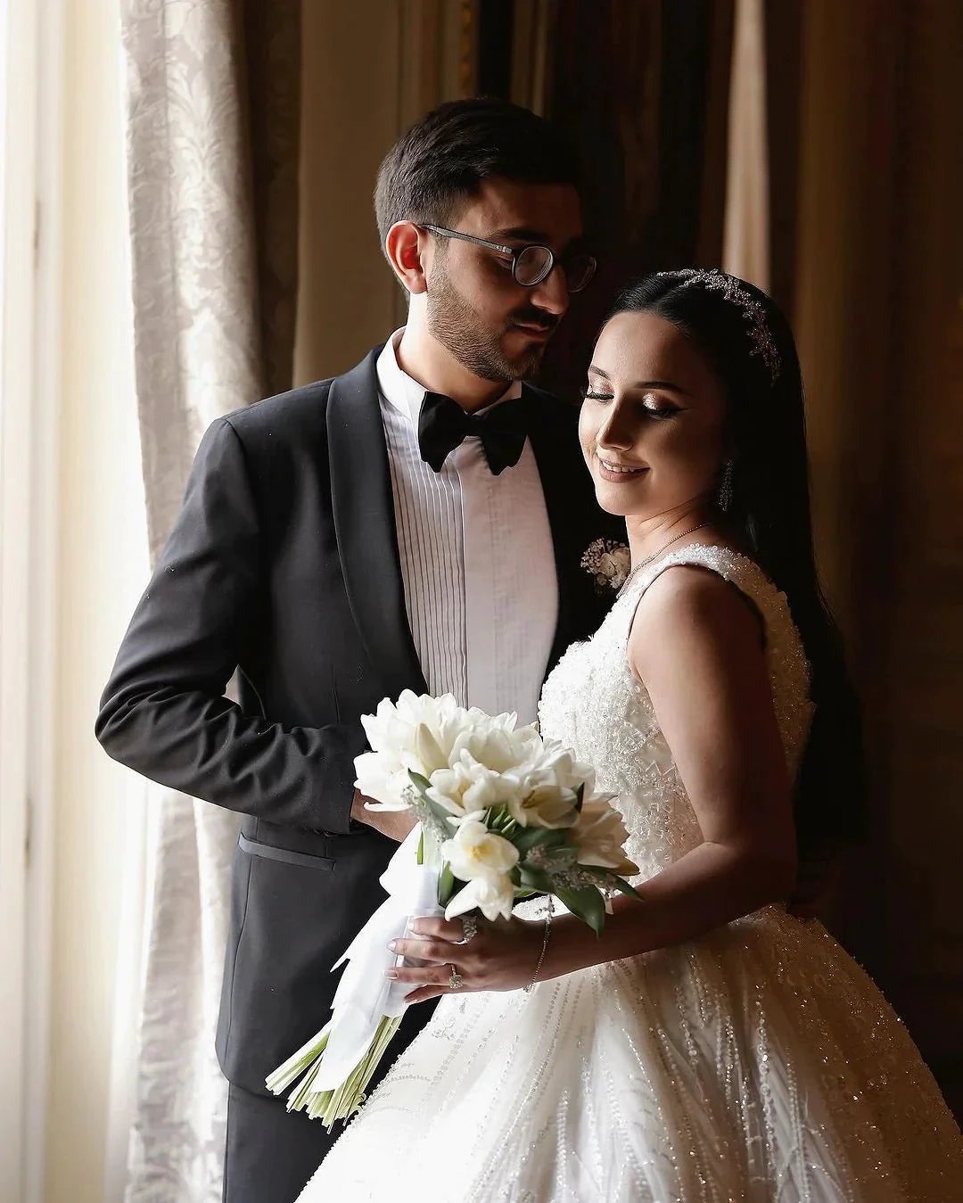Beautiful Long Ivory A-line Sleeveless Beading Wedding Dress With Lace by misshow.com