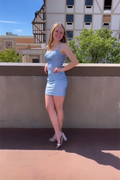Beautiful Sky Blue Spaghetti Straps Sleeveless Homecoming Dresses by misshow.com