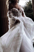Beautiful Sweetheart Sleeveless Wedding Dress Lace Bridal Gown by misshow.com