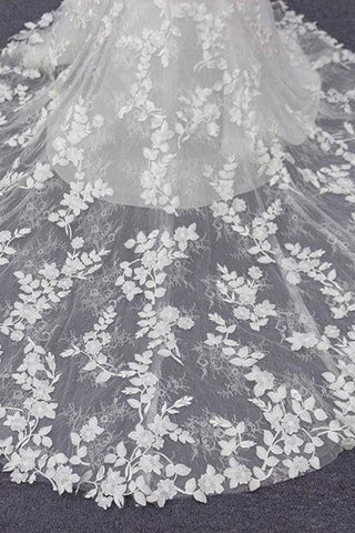 Best Spaghetti Strap Appliques Mermaid Elegant Wedding Dresses