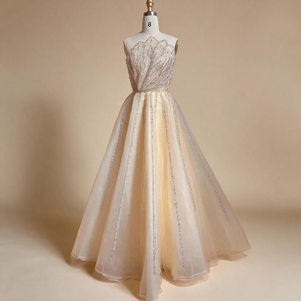 Zapdress Lilac Strapless A-line Beaded Evening Prom Dresses 2025 Graduation Party Gowns For Women DLA71643 Customized (ZD17324)