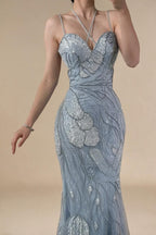 Zapdress Light Blue Mermaid Evening Prom Dresses 2026 Formal Party Gowns for Women Vestidos De Fiesta DLA72492 Customized (ZD17200)