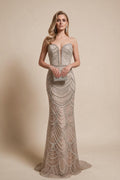 Zapdress Mermaid Beaded Pearls Evening Gala Dresses 2026 High End Strapless Party Gowns Robe De Soiree DLA72900 Customized (ZD17219)
