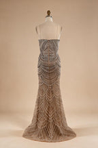 Zapdress Mermaid Beaded Pearls Evening Gala Dresses 2026 High End Strapless Party Gowns Robe De Soiree DLA72900 Customized (ZD17219)