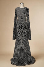 Zapdress 2025 Flared Sleeves Caramel Beaded Dubai Mermaid Evening Dresses Gowns for Party DLA72771 Customized (ZD17272)
