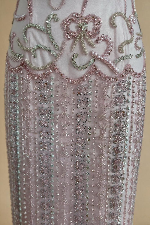 Zapdress Pink Mermaid Beaded Evening Gowns 2026 Arabic Elegant Wedding Party Dresses DLA73550 Customized (ZD17287)