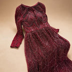 Zapdress Wine Red Long Sleeves Muslim A-line Evening Dress Pearls Beaded Party Gowns for Women Plus Size Customized DLA72738B (ZD17339)