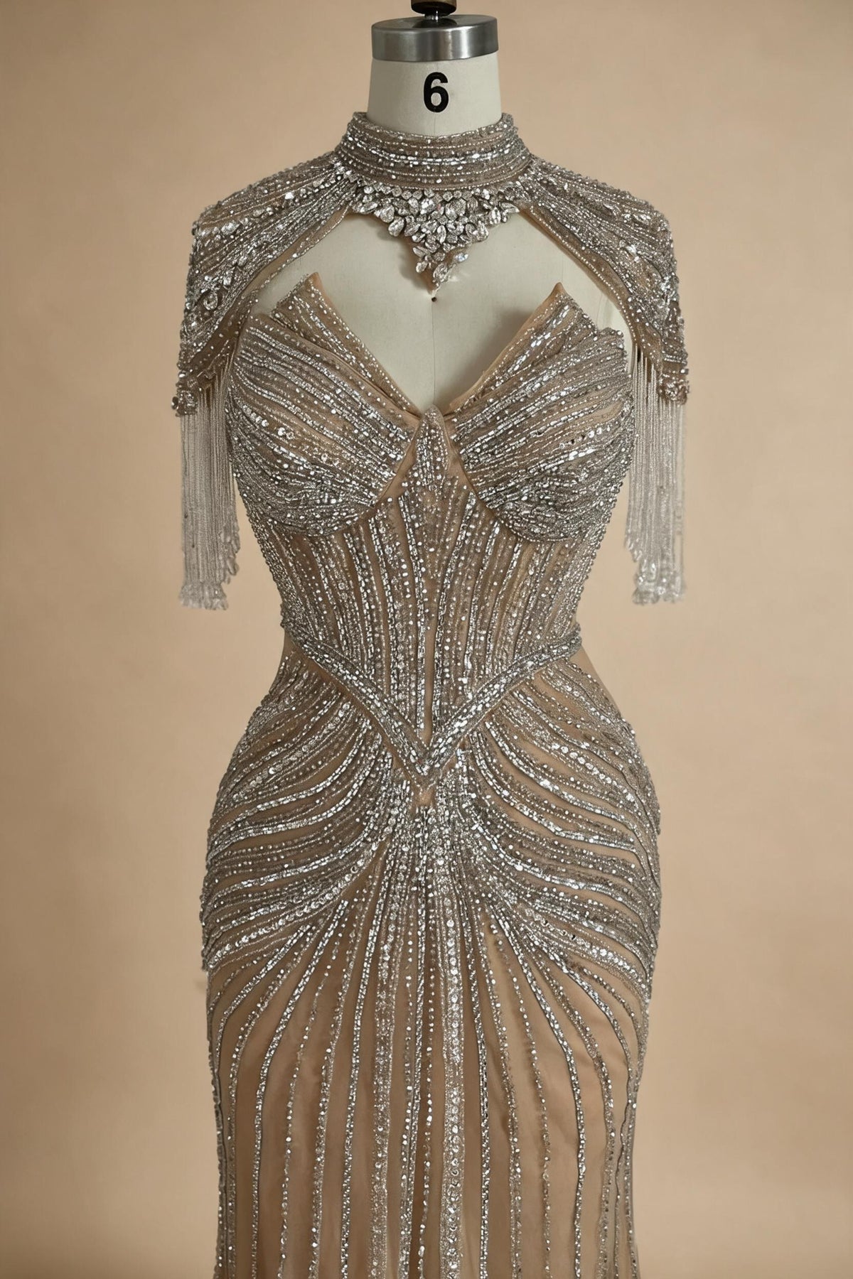 Zapdress Customized Gold Mermaid Evening Dress 2026 Luxury Beaded Party Gowns for Women DLA73142A (ZD17363)