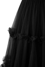 Katalina |A-Line Corset Ruffled Tulle Prom Dress by KissProm