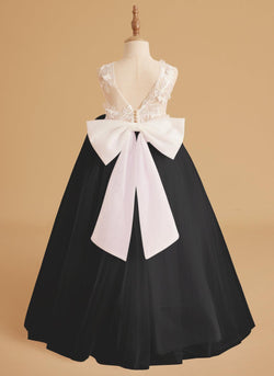 Dream Princess Sleeveless Detachable Train Flower Girl Dress - photo 1