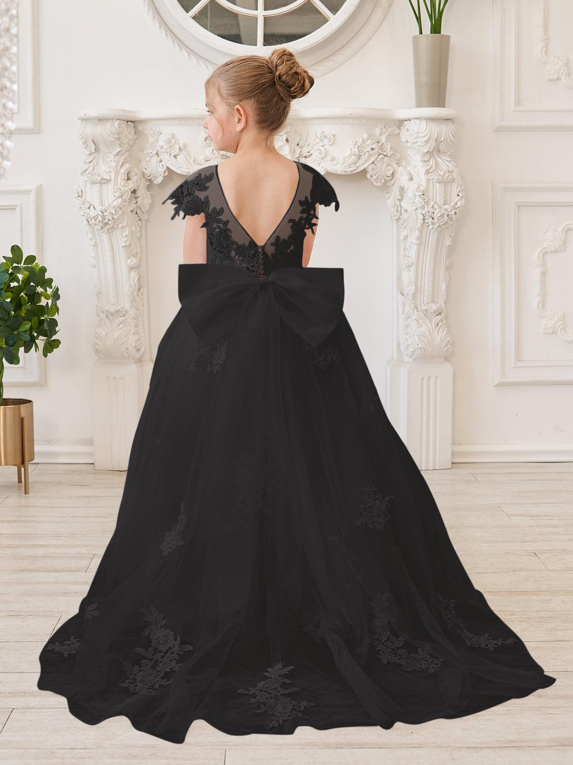 Ivory Detachable Train Princess First Communion Flower Girl Dress - photo 1