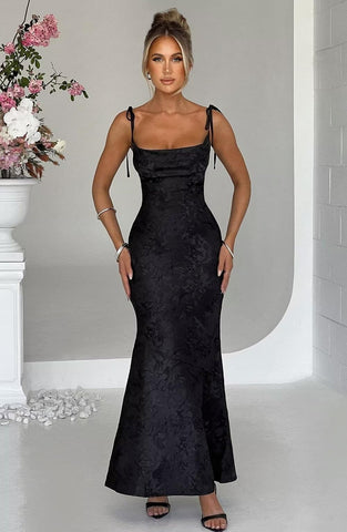 Vestido maxi Whitney, vestidos formales, vestido mini sirena 