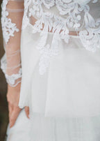 Boho Wedding Dress V Back Bridal Lace Gown Separates Wedding Dress WD496 by pgmdress