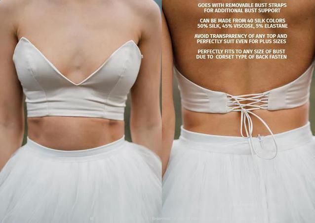 Boho Wedding Dress V Back Bridal Lace Gown Separates Wedding Dress WD496 by pgmdress